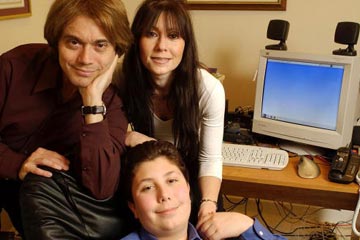 The Jacobs family of Boca Raton, Fla. served as early subjects for VeriChip implants. In 2002, Jeffrey, Leslie and their son Derek were chipped. The Jacobs family of Boca Raton, Fla. served as early subjects for VeriChip implants. In 2002, Jeffrey, Leslie and their son Derek were chipped.